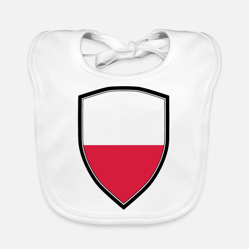 Drapeau de la Pologne Bavoir bio Bébé