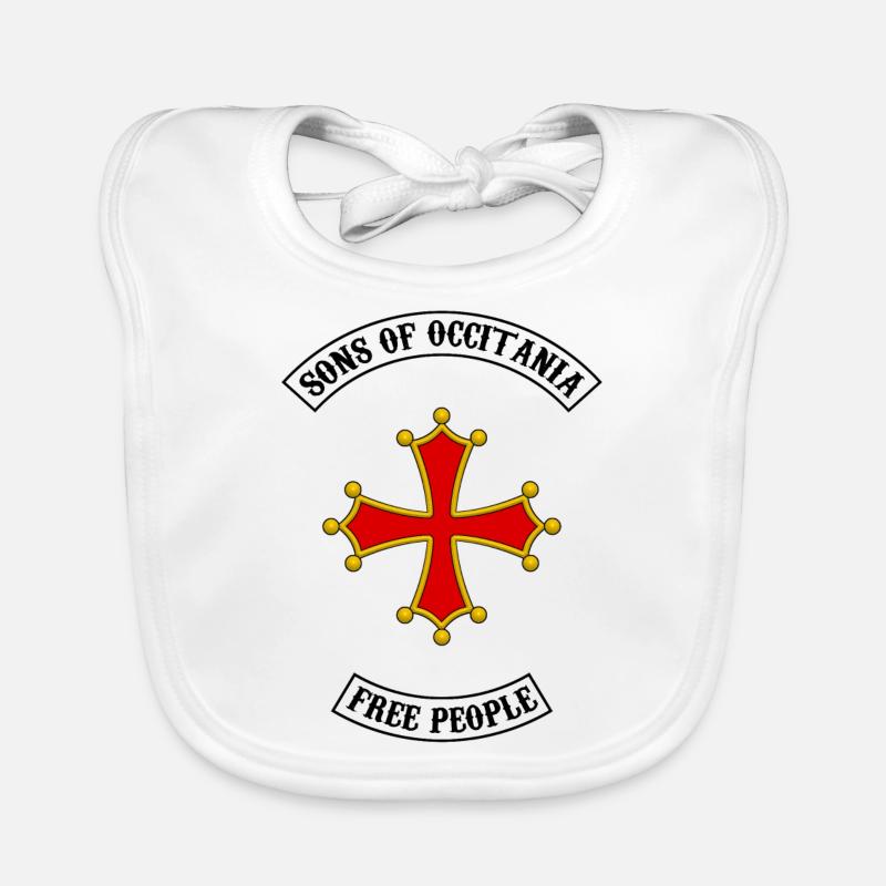 occitania Quer Biker-Design Baby Bio-Lätzchen