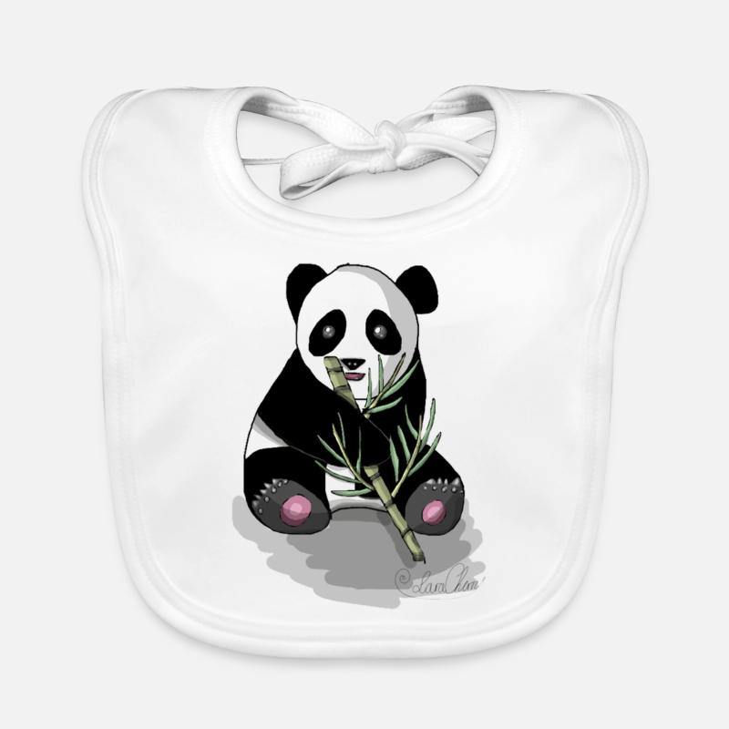 Sweet Panda dans Comicart - par Cherrystone Bavoir bio Bébé