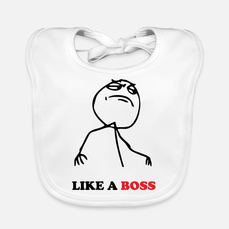like a boss - Comme un boss - meme Bavoir bio Bébé