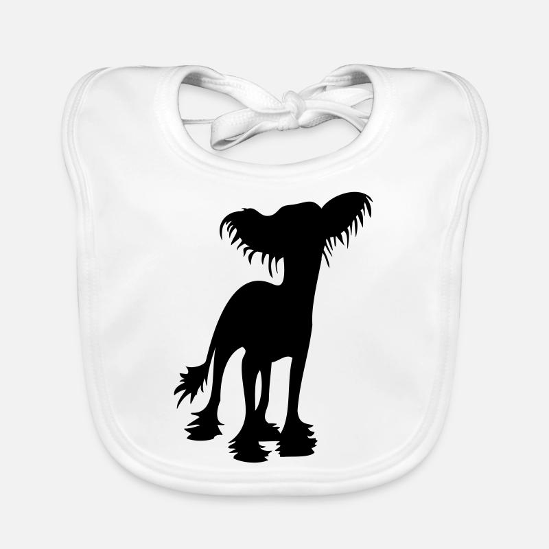 Chinese Crested Baby Bio-Lätzchen