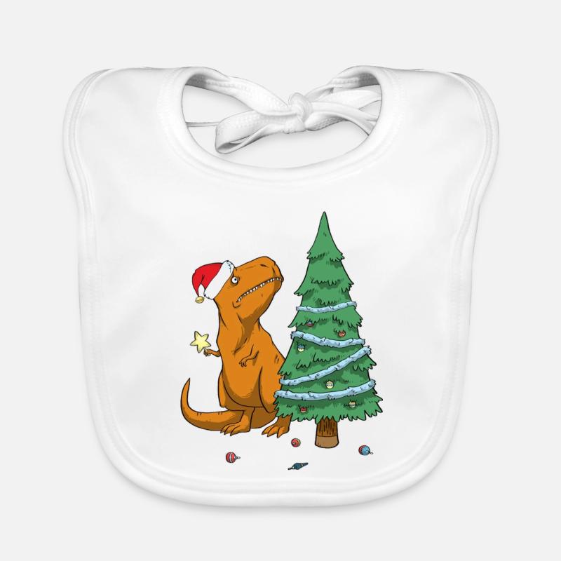 T-Rex déteste Noël Bavoir bio Bébé