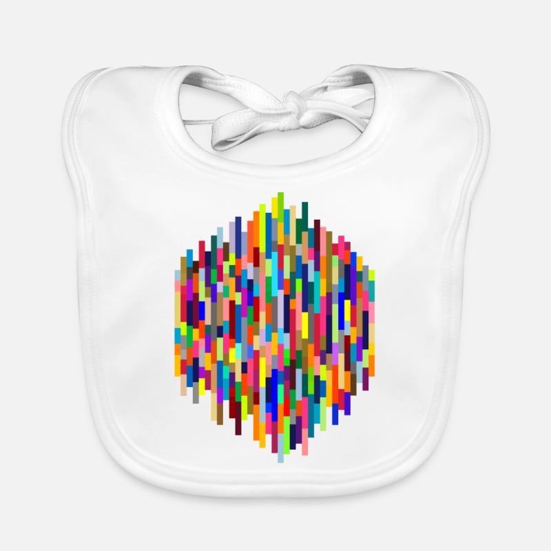 Bunte Balken Baby Bio-Lätzchen