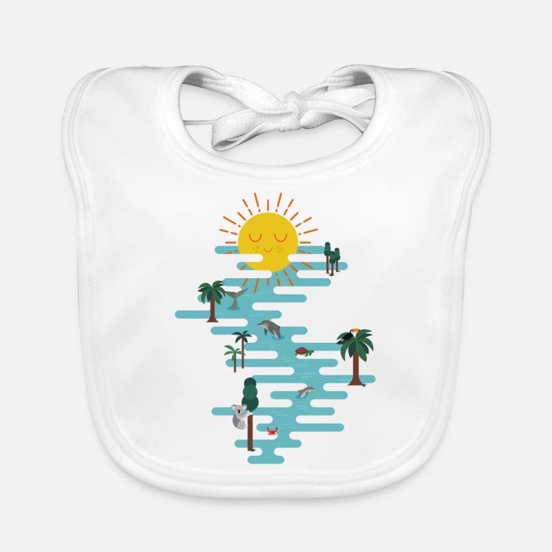 sun & ocean Bavoir bio Bébé