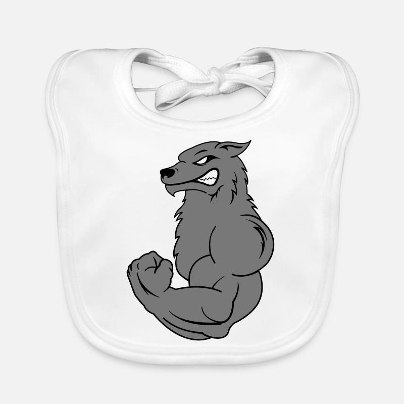 strong_wolf_2 Bavoir bio Bébé