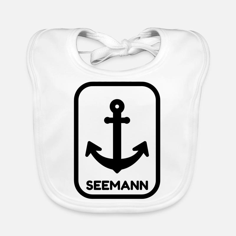 Seemann / Boot / Seebär / Segelboot Baby Bio-Lätzchen