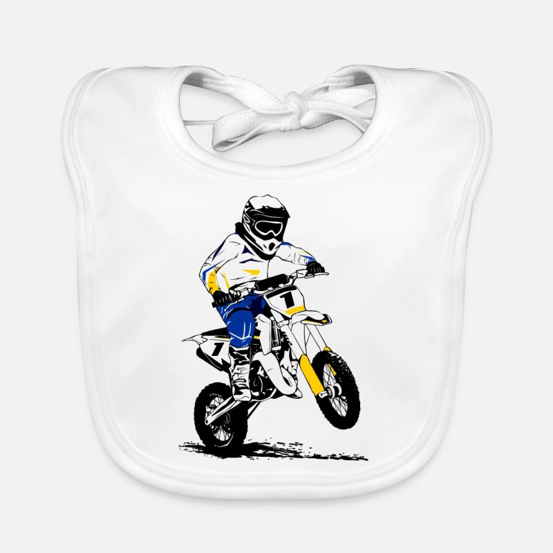 Motocross per bambini - KIDS MX Bavaglino ecologico per neonato