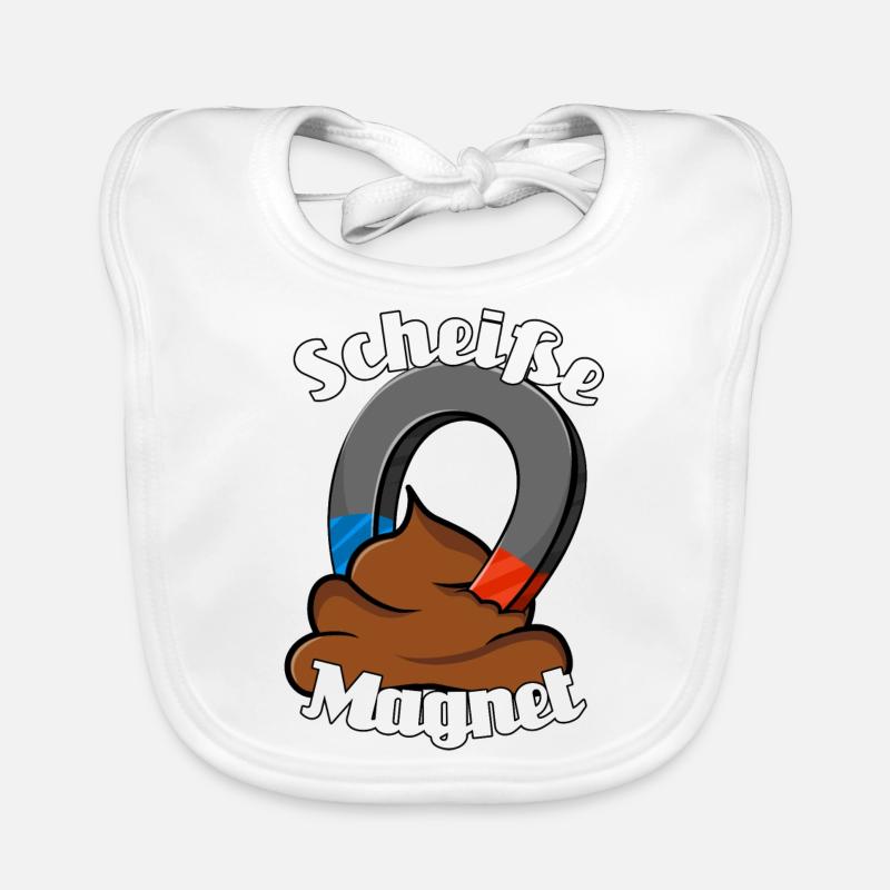 Scheißemagnet Baby Bio-Lätzchen