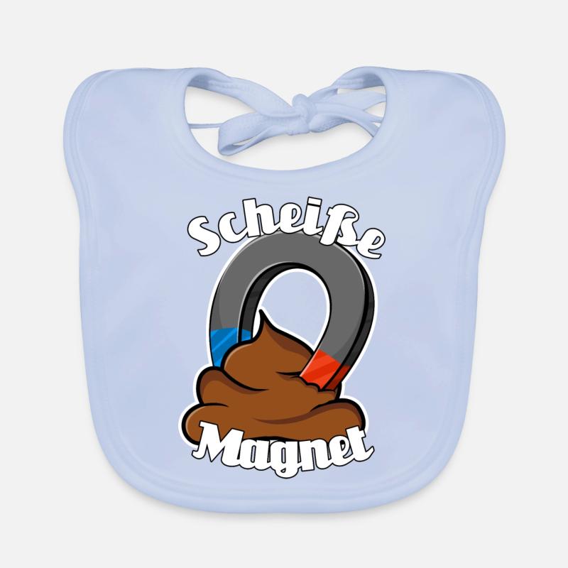 Scheißemagnet Baby Bio-Lätzchen