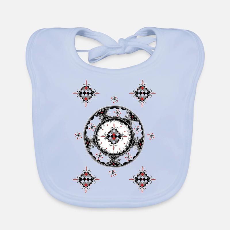 Muster Kabyle Töpferwaren Baby Bio-Lätzchen