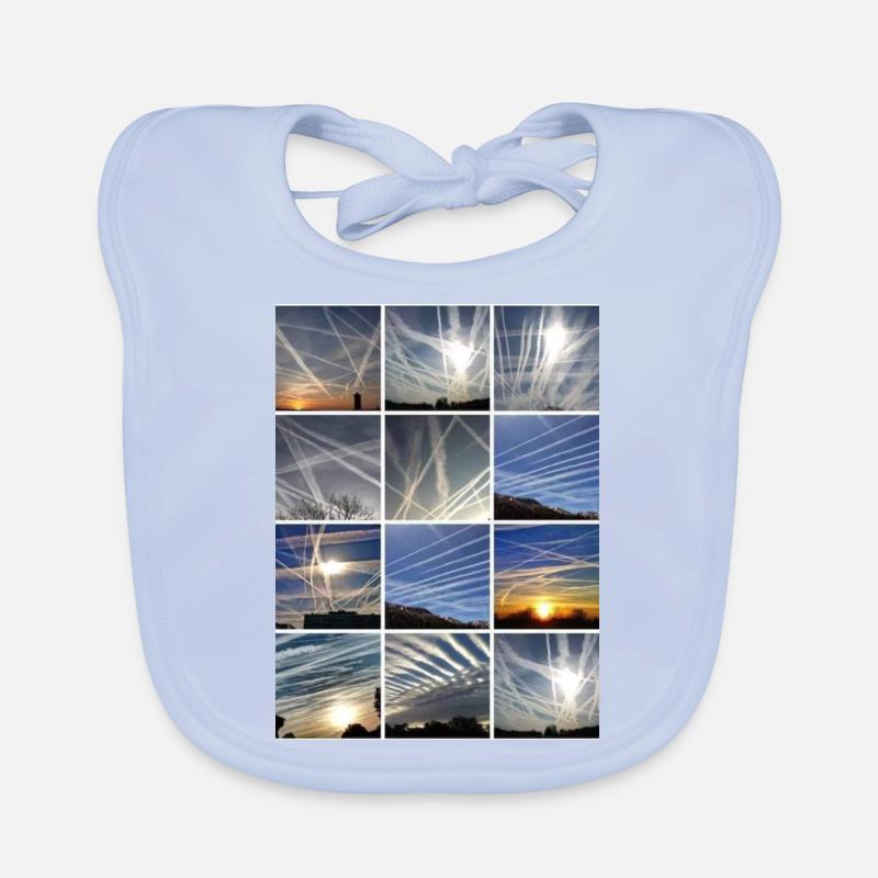 Chemtrails Clouds Organic Baby Bibs