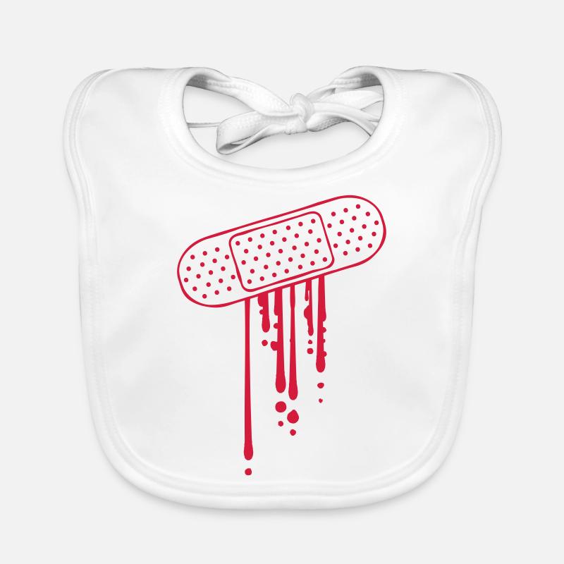 Patch Blood Drops Organic Baby Bibs