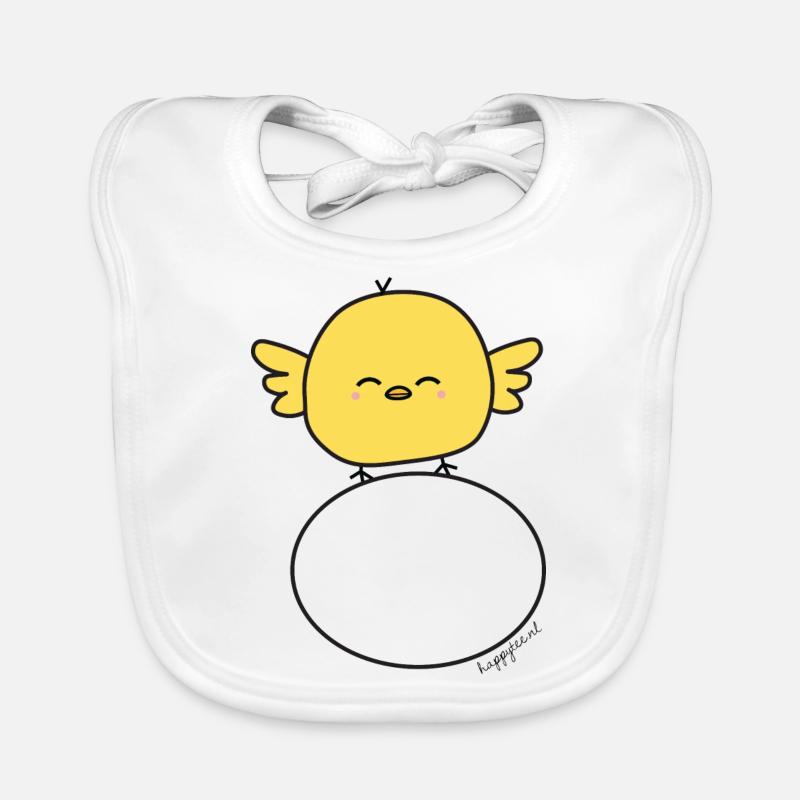 Chick on an egg Organic Baby Bibs