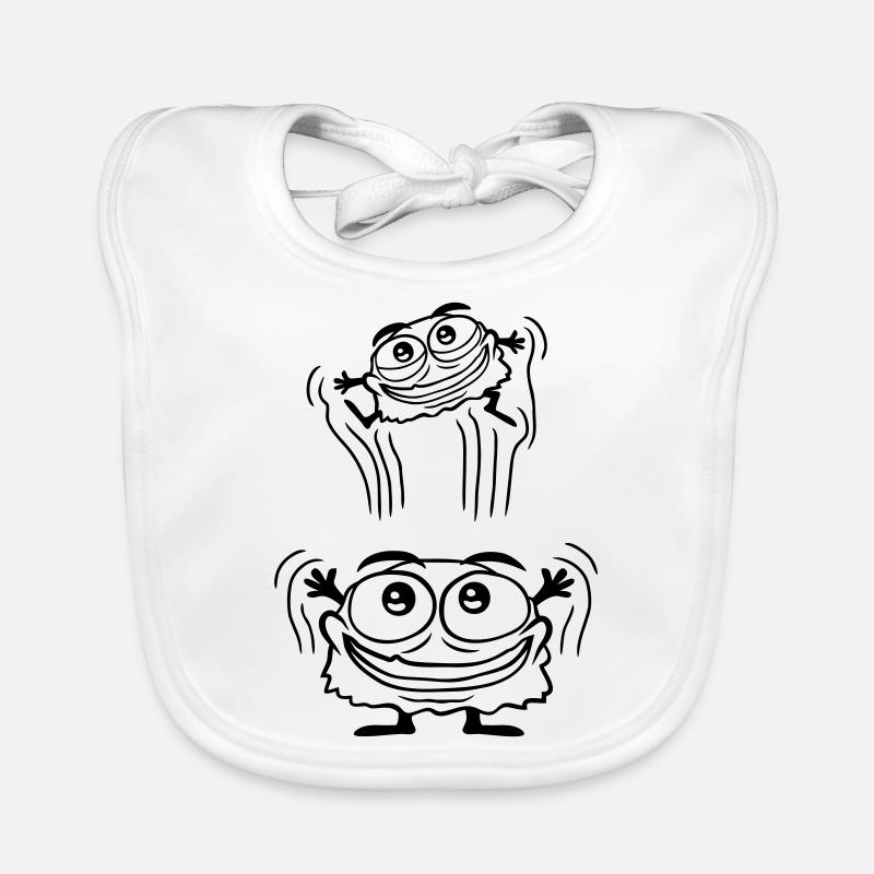 Monster throws child up Organic Baby Bibs