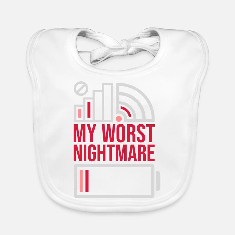 Icons my worst nightmare Organic Baby Bibs