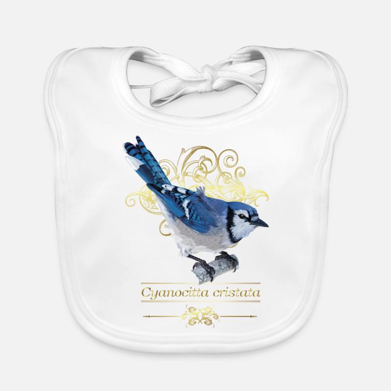 Chara bleu Bavoir bio Bébé