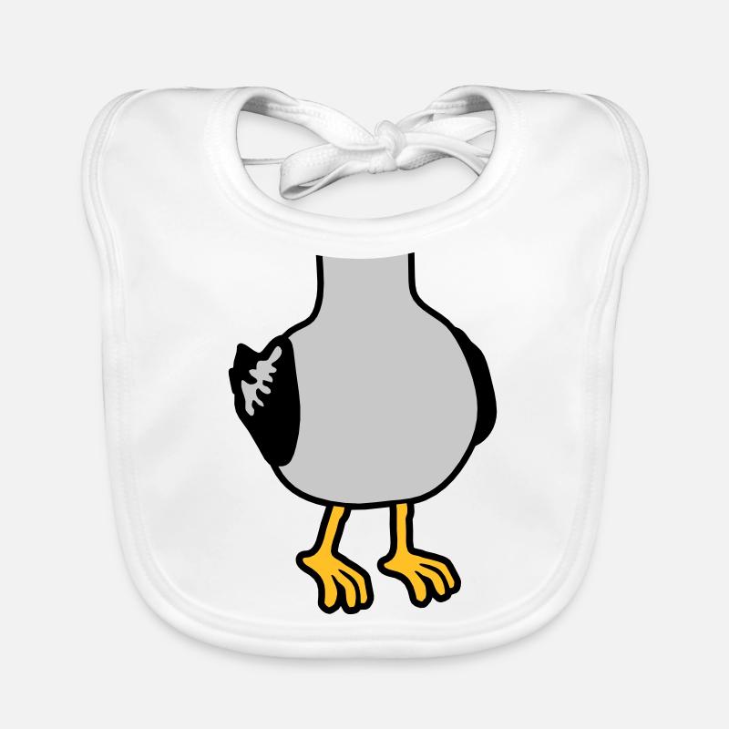 Mouette sans costume de tête Bavoir bio Bébé