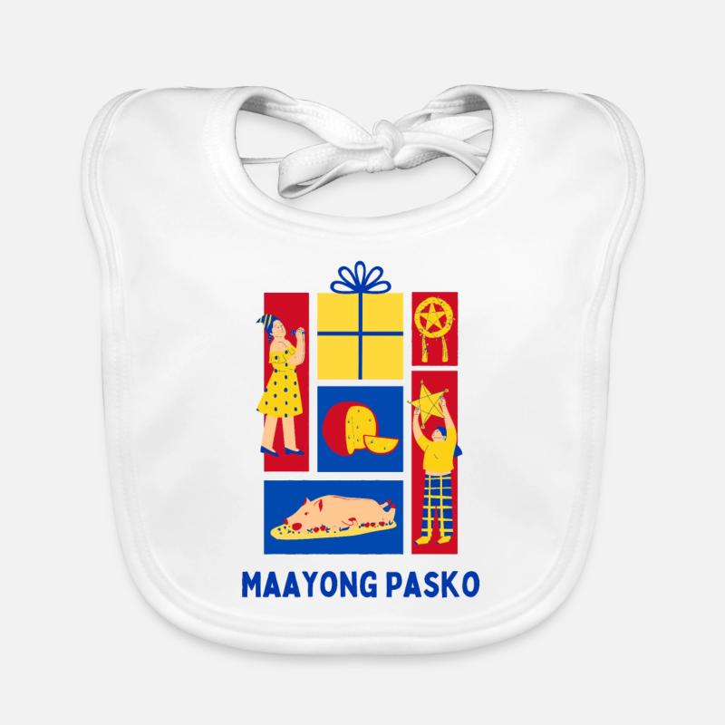 Maayong Pasko Noël style philippin Bavoir bio Bébé