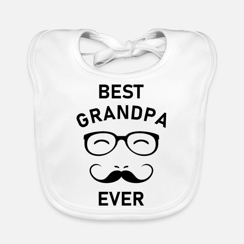Bester Opa aller Zeiten. Schwarze Version Baby Bio-Lätzchen