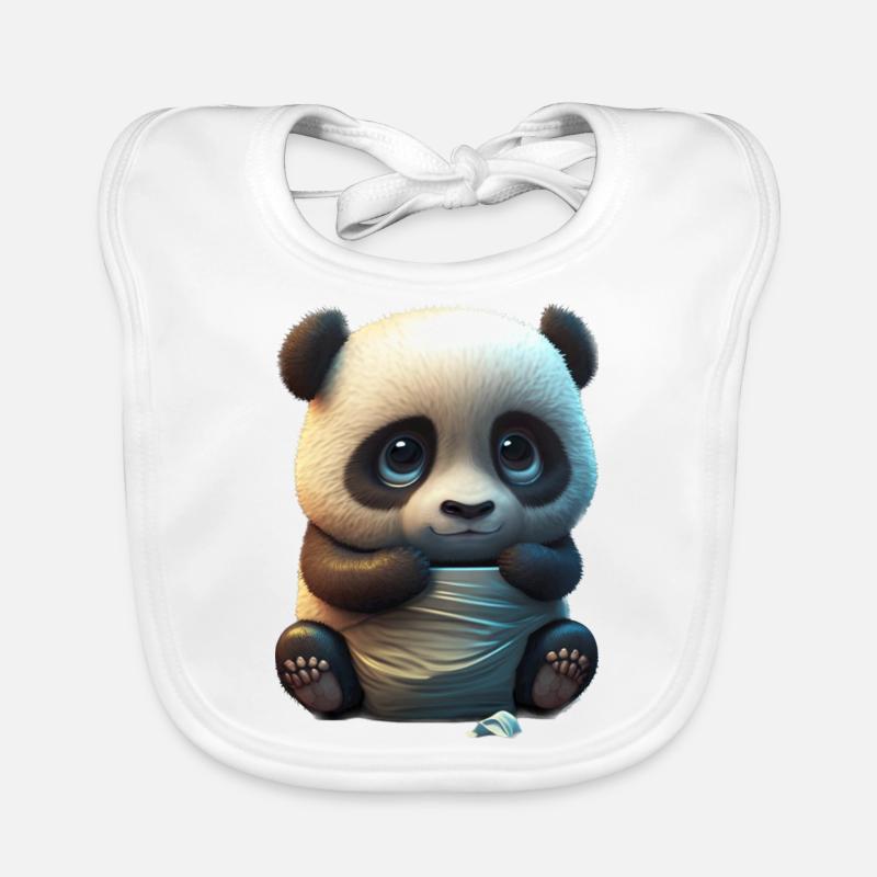 Bébé panda Bavoir bio Bébé