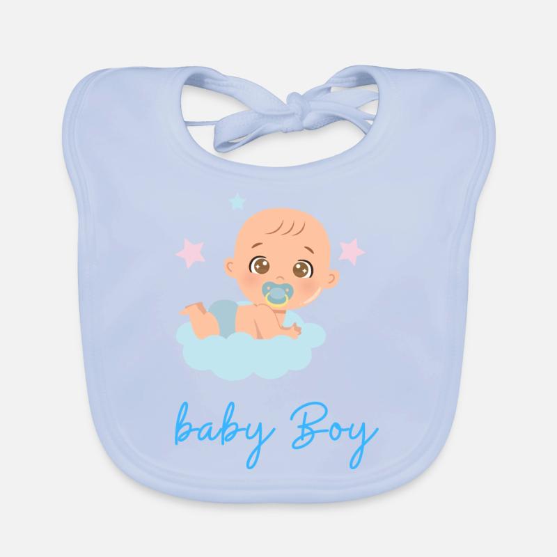 kleiner Junge Baby Bio-Lätzchen