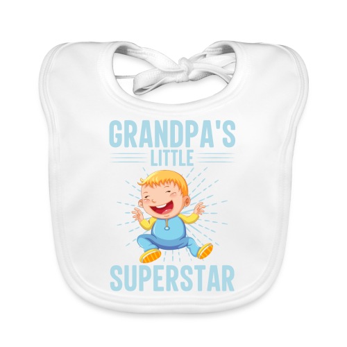Grandpa's little Superstar - Baby Bio-Lätzchen