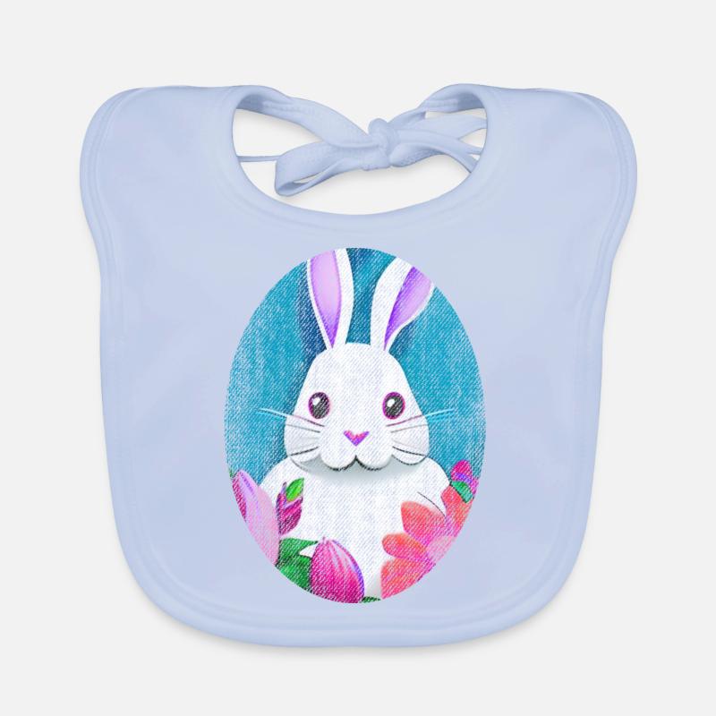 Easter Bunny retro usagé - look cool Bavoir bio Bébé
