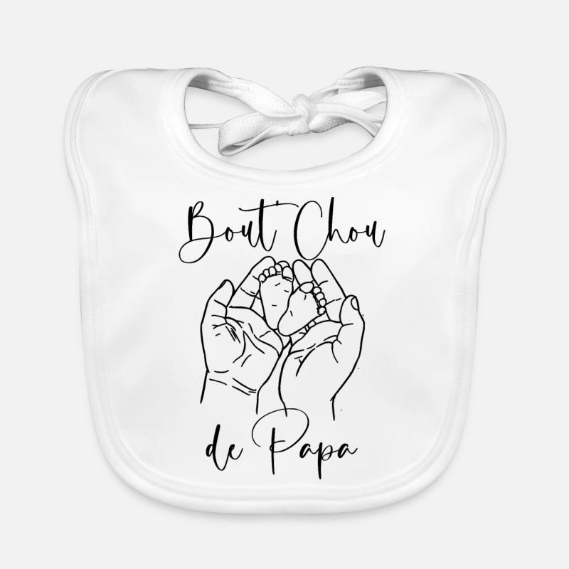 Bébé Et Amour Bout'chou De Papa Cadeau Naissance Bavoir bio Bébé