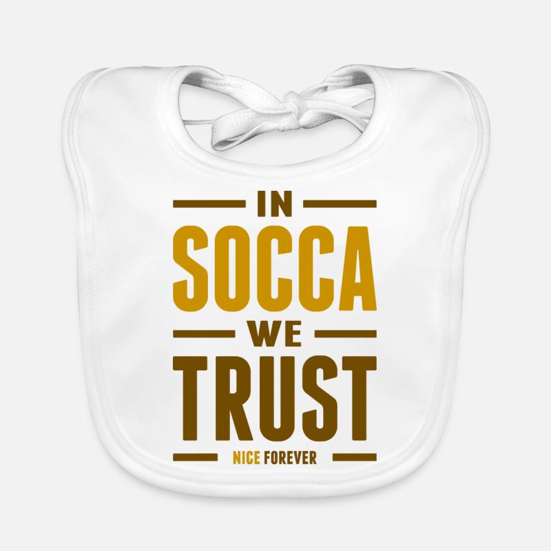 In Socca we trust Bavoir bio Bébé