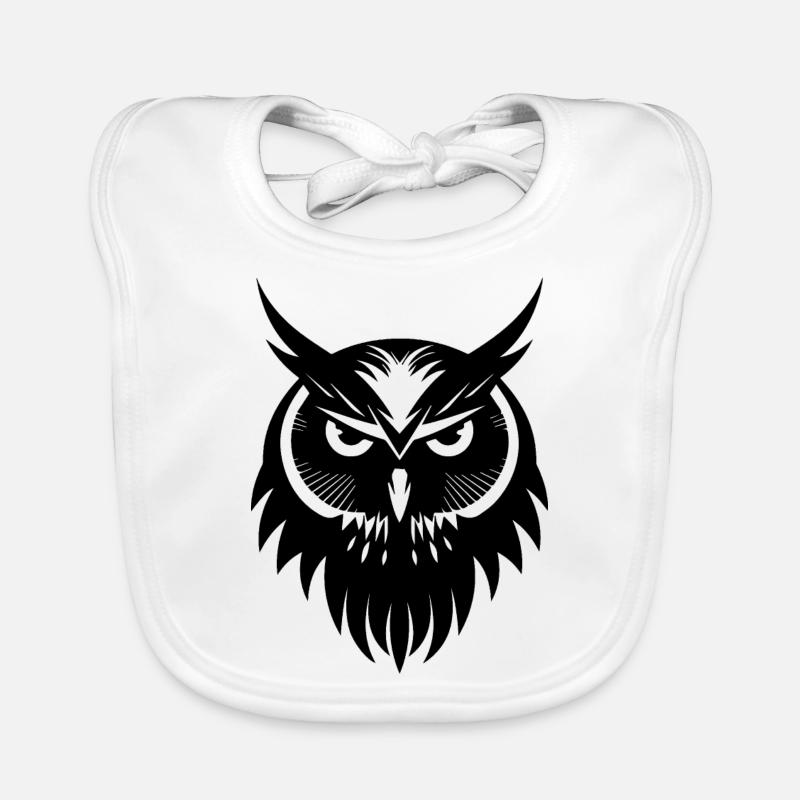 Eule Eulen Vogel Vögel Baby Bio-Lätzchen