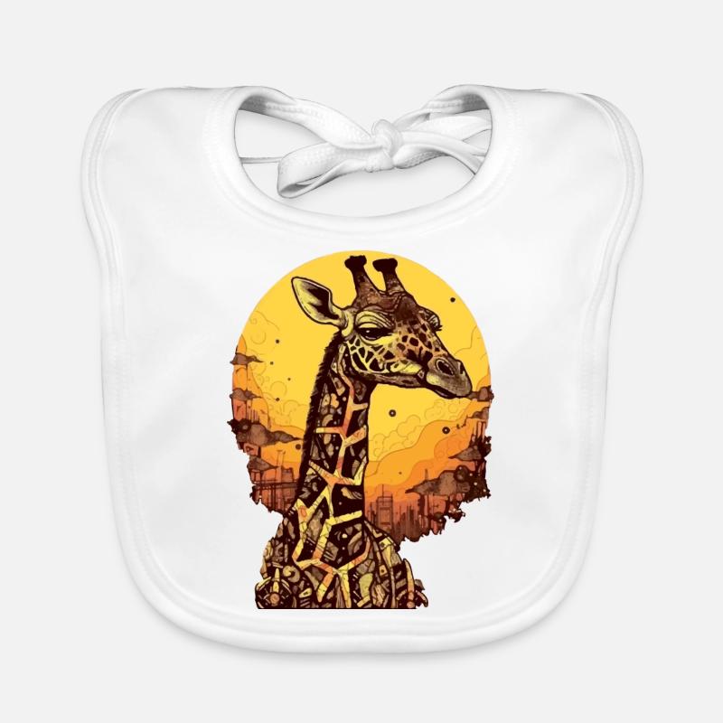 Doudou the giraffe Organic Baby Bibs