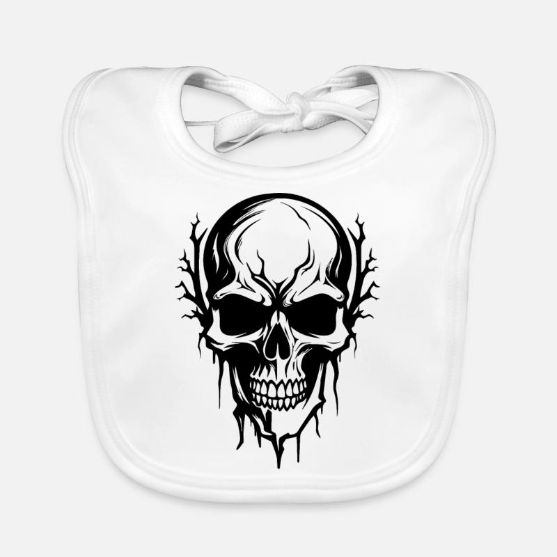Skeleton Costume Bones Halloween Horreur Bavoir bio Bébé