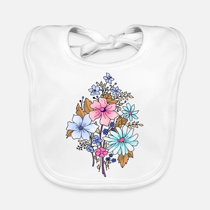 Fleur Bavoir bio Bébé
