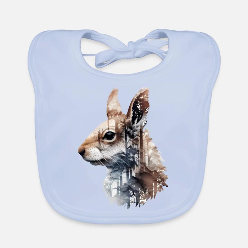 Eichhörnchen Baby Bio-Lätzchen