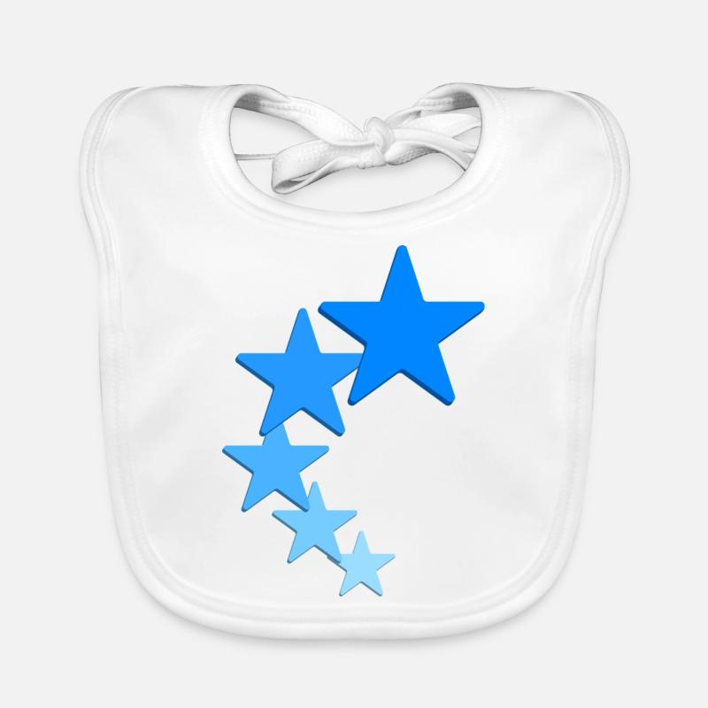 Star Logo Organic Baby Bibs