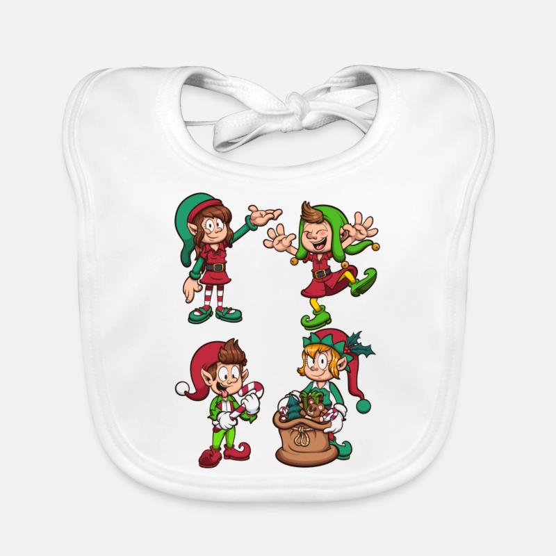 Lutins de Noël Bavoir bio Bébé