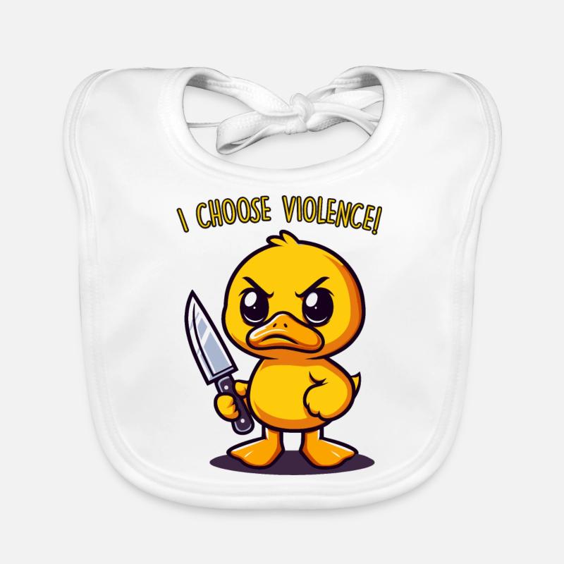 I Choose Violence Organic Baby Bibs