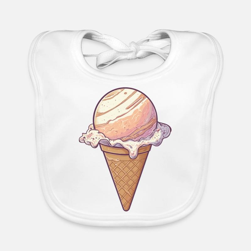 Eis-Planet Jupiter Baby Bio-Lätzchen