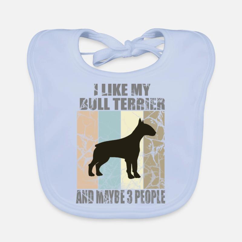 J’AIME MON BULL TERRIER Bavoir bio Bébé