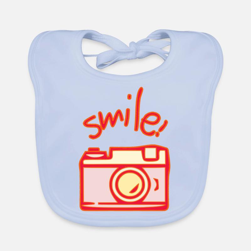 Camera Organic Baby Bibs