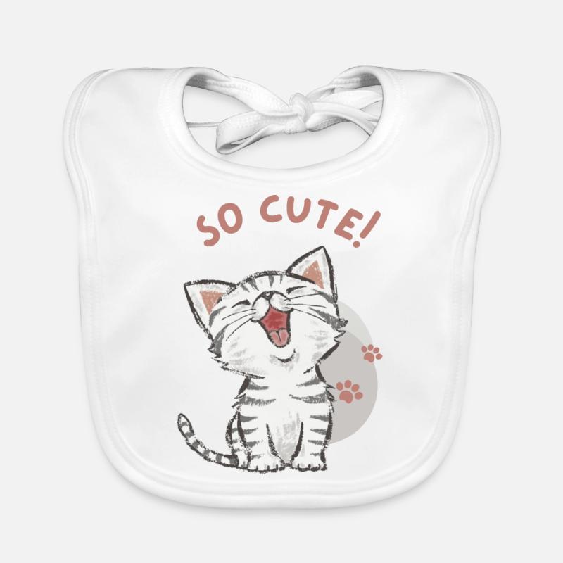 Chat - Trop mignon ! Bavoir bio Bébé