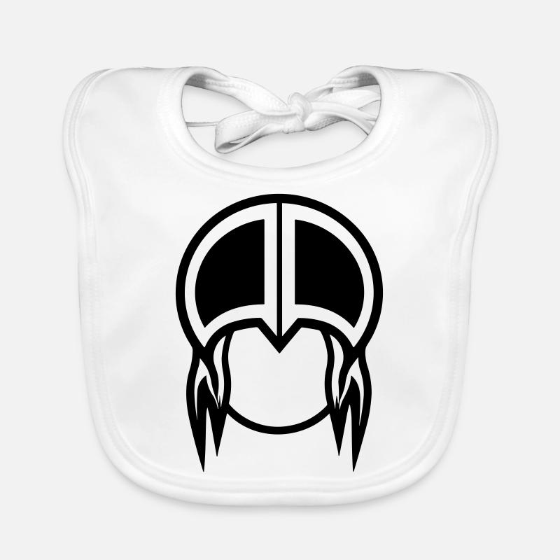 Wikingerhelm Krieger Baby Bio-Lätzchen