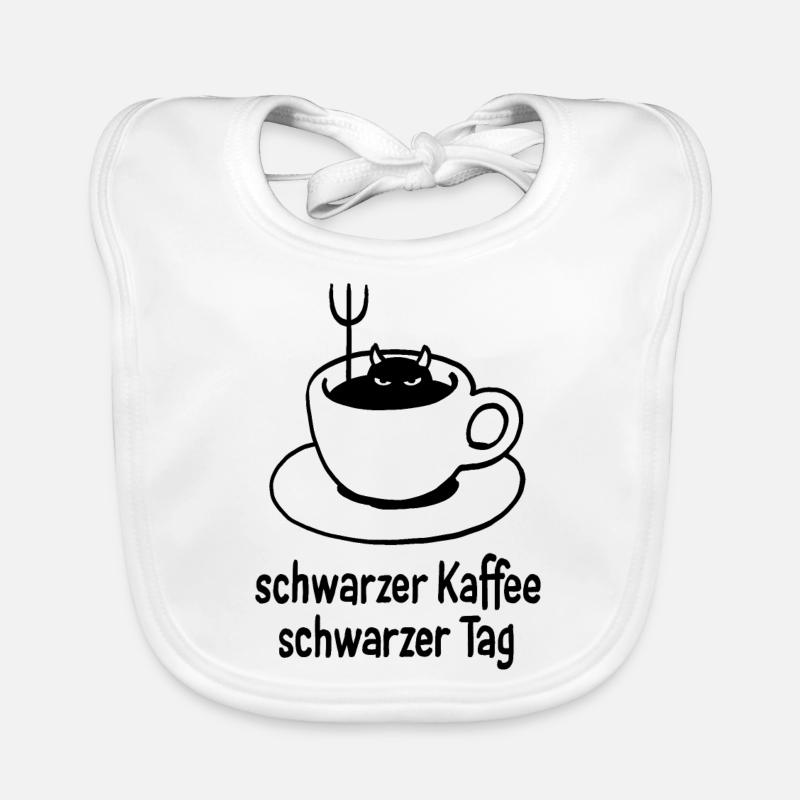 black coffee – black day Organic Baby Bibs