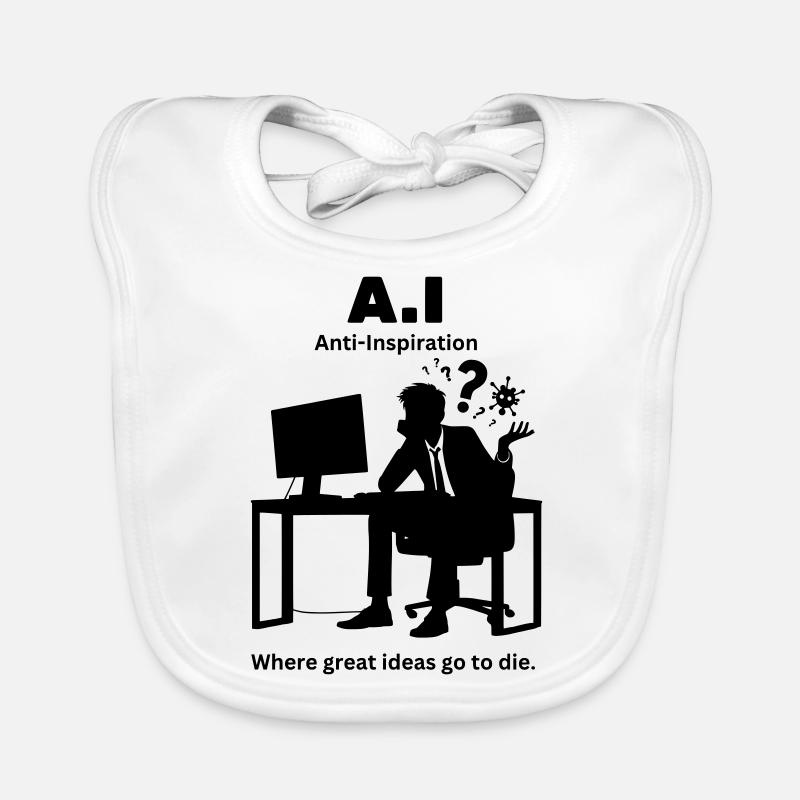 A.I - Artificial Interest Faking enthusiasm one me Organic Baby Bibs