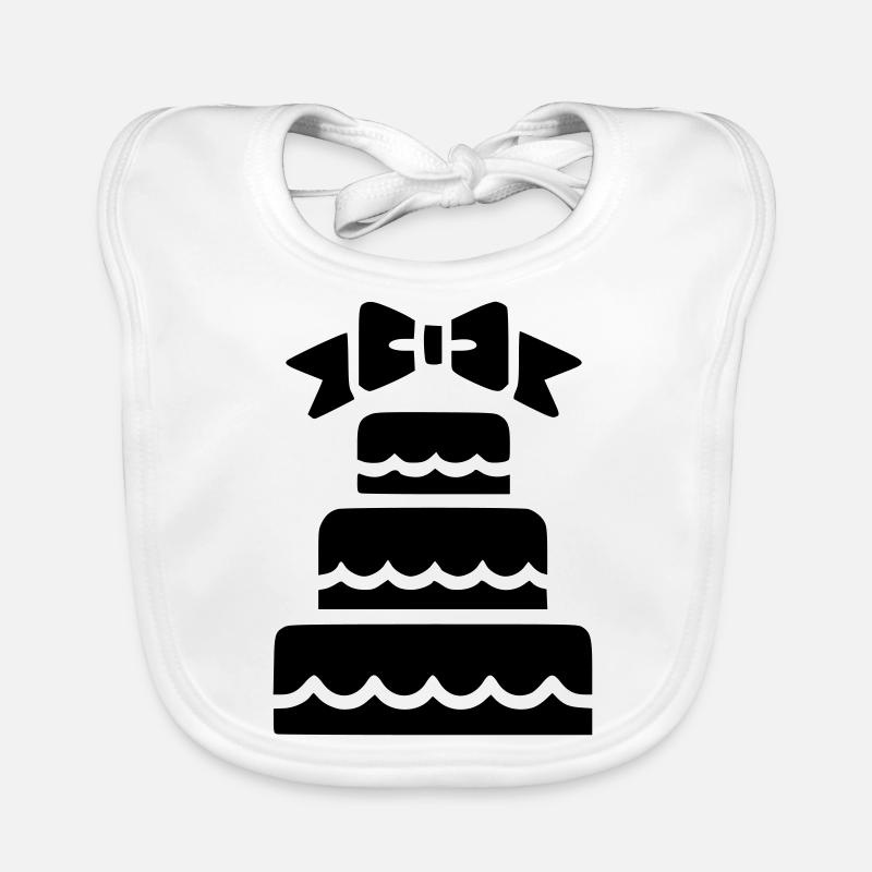 Hochzeitstorte Baby Bio-Lätzchen