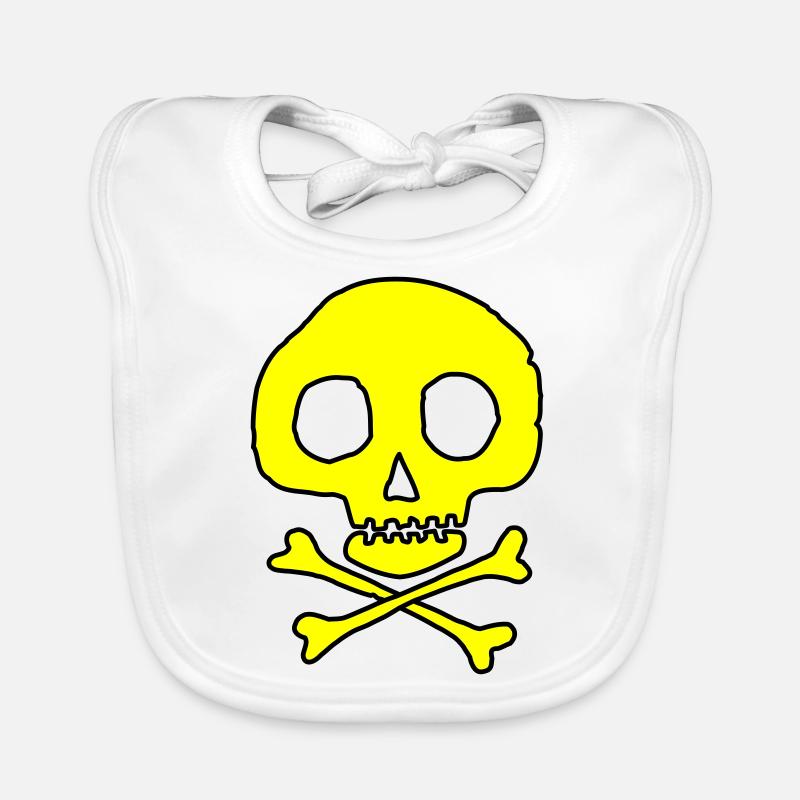 Skull & Bones Organic Baby Bibs