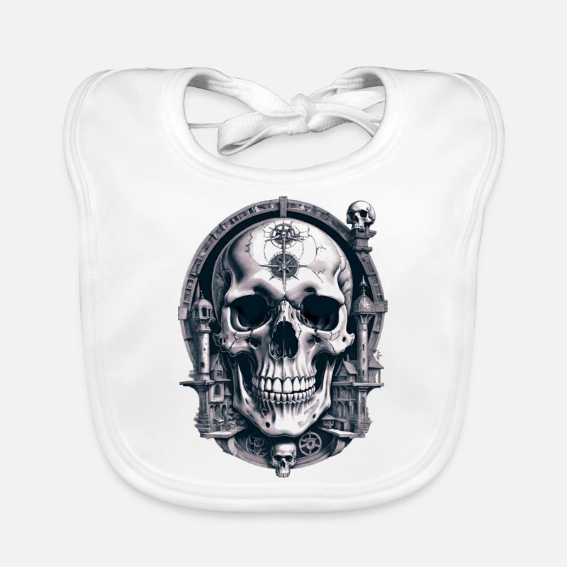 Skull Baby Bio-Lätzchen
