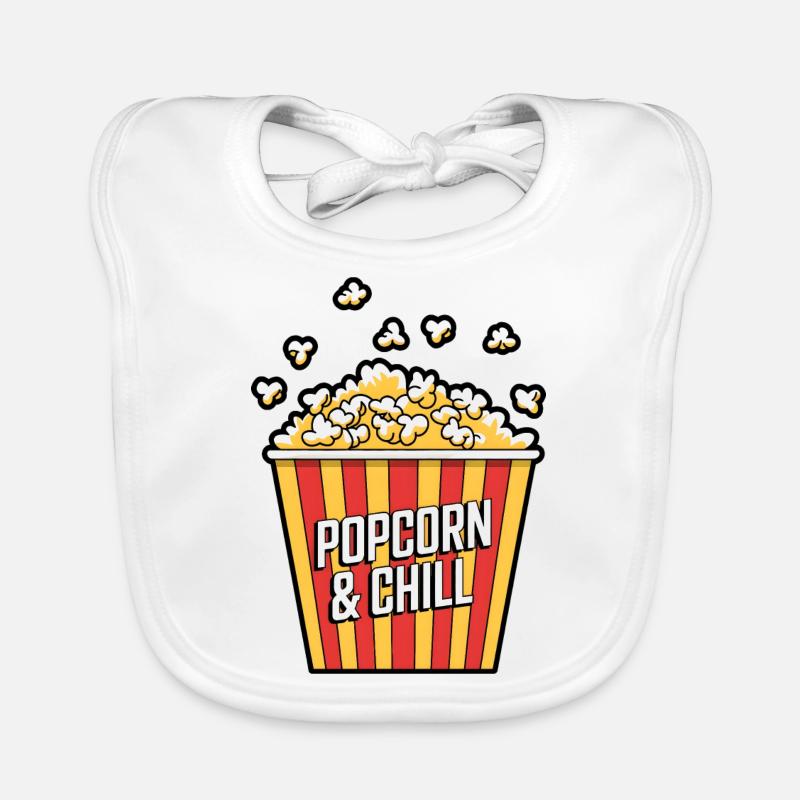 Popcorn & Chill Organic Baby Bibs
