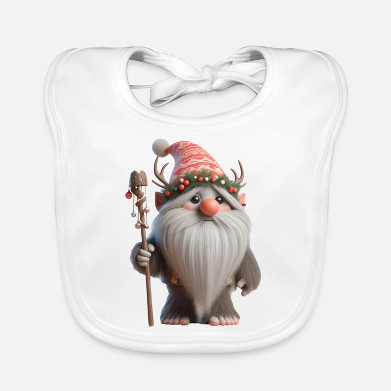 Troll de Noël 2 Bavoir bio Bébé