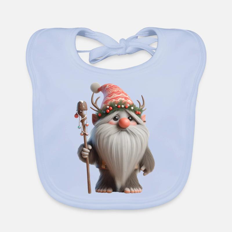 Troll de Noël 2 Bavoir bio Bébé